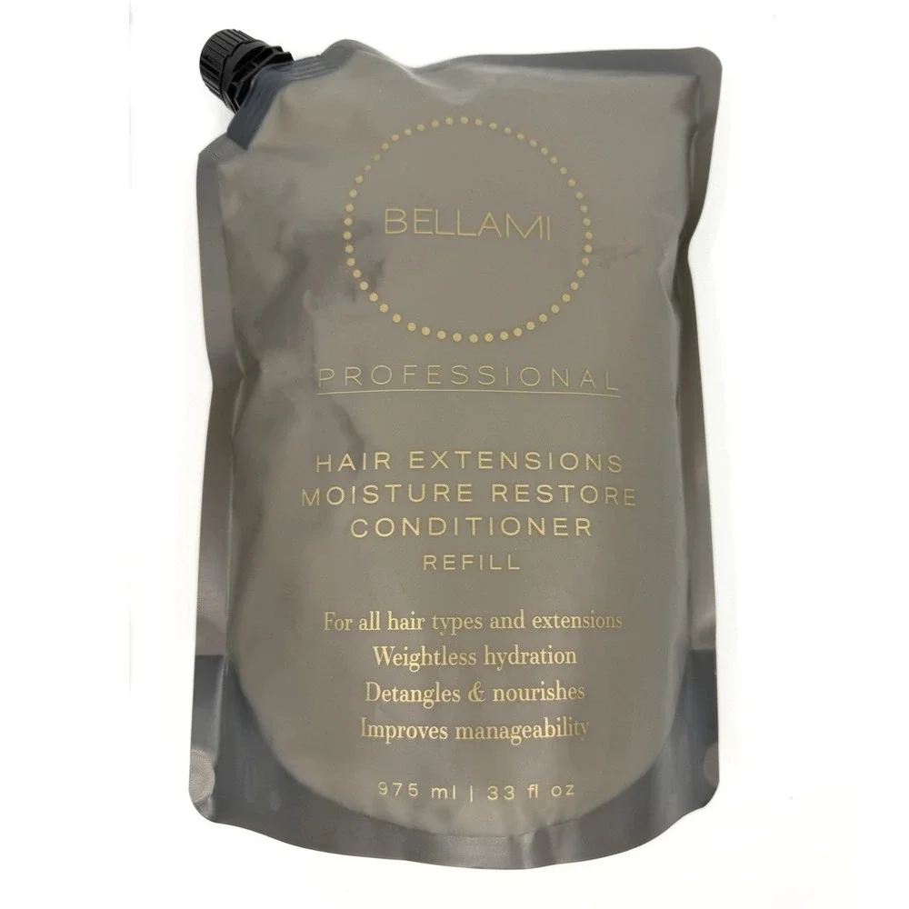 Bellami Hair Extensions Moisture Restore Shampoo‎ & Conditioner Refill Set New